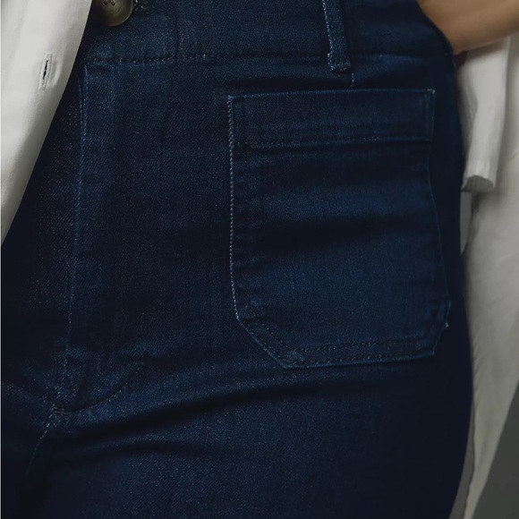 NWT! Anthro The Colette Crop High-Rise Wide-Leg Jeans by Maeve PETITE ONLY - Picture 5 of 11